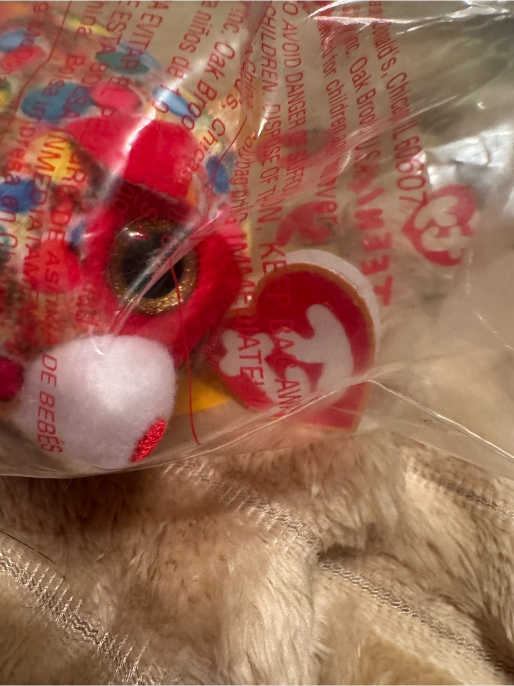 Rugger the Raccoon Teenie Beanie Babies